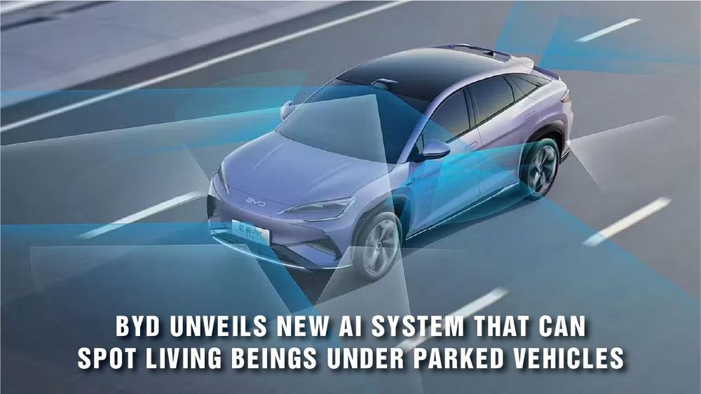 BYD Unveils AI System That Can Detect Living Beings Beneath Parked Vehicles